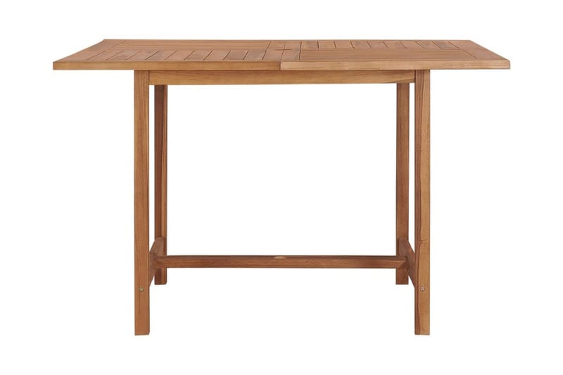 Matbord Utomhus för trädgården 110x110x75 cm massiv teak - Brun - Utemöbler - Utebord & trädgårdsbord - Matbord utomhus