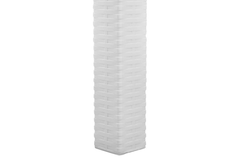 Matbord Utomhus vit 140 x 80 cm FOSSANO - Vit - Utemöbler - Utebord & trädgårdsbord - Matbord utomhus