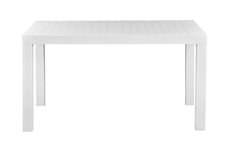 Matbord vit 140 x 80 cm FOSSANO - Vit - Matbord utomhus