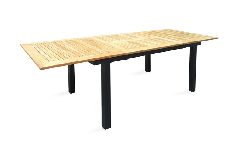 Mexico Förlängningsbart Matbord Utomhus 160-240 cm Brun/Svart - Venture Home - Utemöbler - Utebord & trädgårdsbord - Matbord utomhus