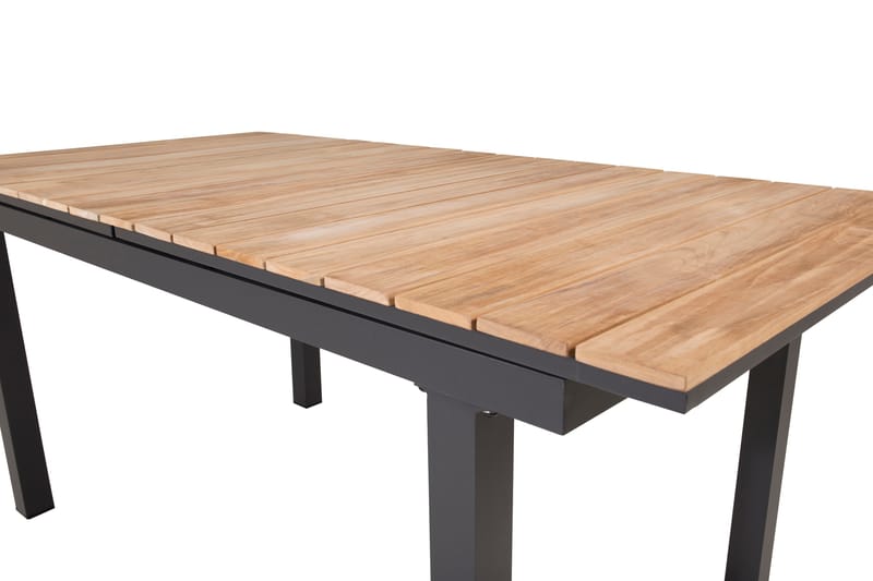 Mexico Förlängningsbart Matbord Utomhus 160-240 cm Brun/Svart - Venture Home - Utemöbler - Utebord & trädgårdsbord - Matbord utomhus