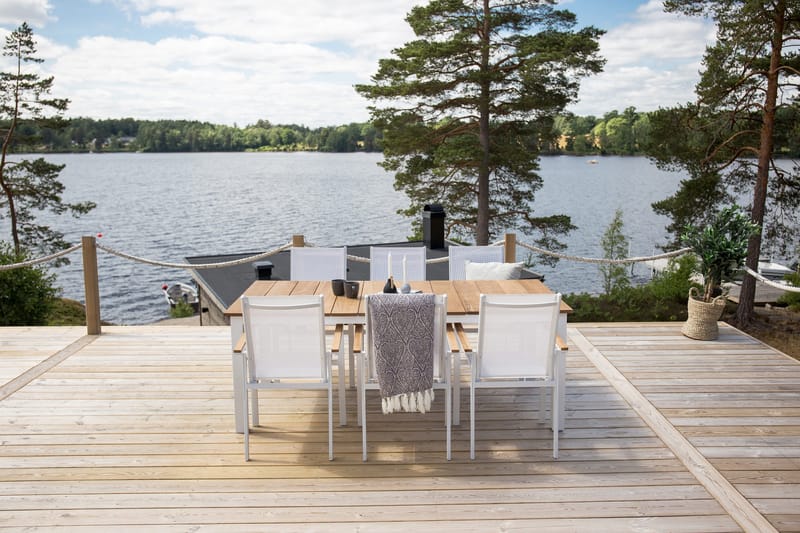 Mexico Matbord Utomhus 200 cm - Brun/Beige - Utemöbler - Utebord & trädgårdsbord - Matbord utomhus