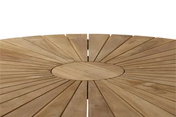 Mexico Matbord Utomhus Rund 140 cm Brun/Svart - Venture Home - Utemöbler - Utebord & trädgårdsbord - Matbord utomhus
