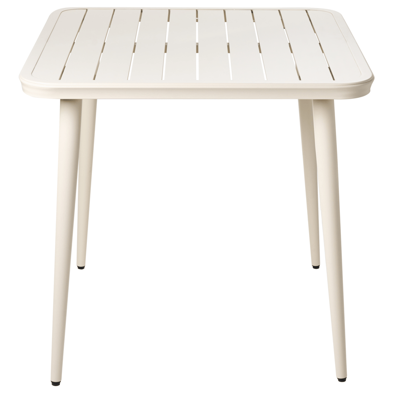 Matbord utomhus Naturno 80 cm Aluminum - Beige - Utemöbler - Utebord & trädgårdsbord - Matbord utomhus