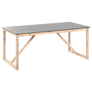 Matbord utomhus Notteri 90x180 cm Betong - Grå/Brun - Utemöbler - Utebord & trädgårdsbord - Matbord utomhus