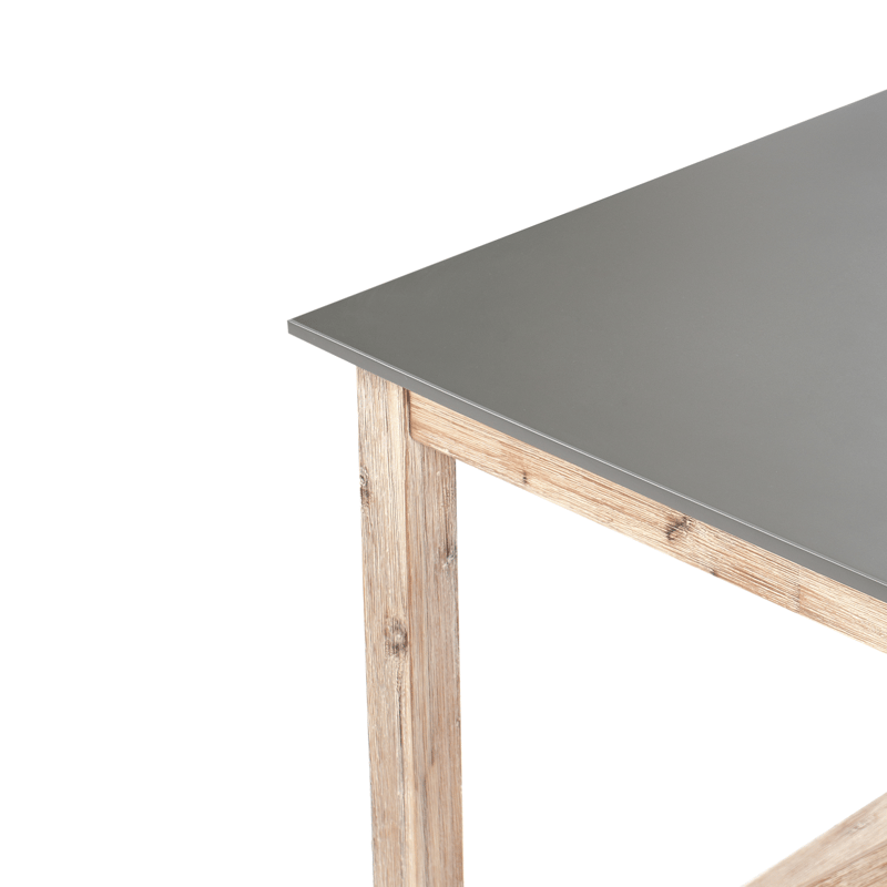 Matbord utomhus Notteri 90x180 cm Betong - Grå/Brun - Utemöbler - Utebord & trädgårdsbord - Matbord utomhus