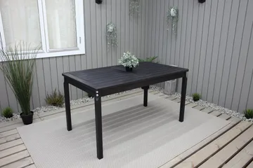 Olivio Matbord Utomhus 135x77 cm - Svart - Utemöbler - Utebord & trädgårdsbord - Matbord utomhus