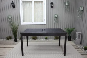 Olivio Matbord Utomhus 135x77 cm - Svart - Utemöbler - Utebord & trädgårdsbord - Matbord utomhus