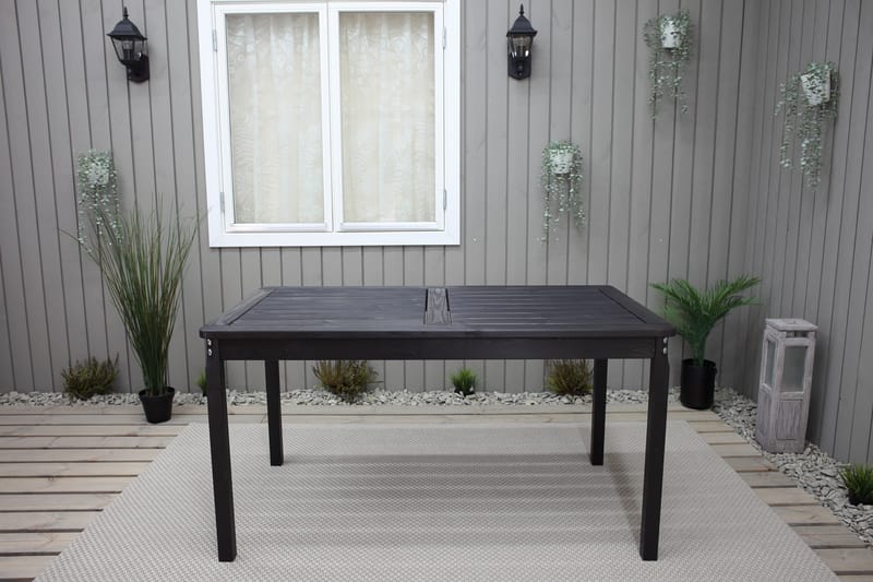 Olivio Matbord Utomhus 135x77 cm - Svart - Utemöbler - Utebord & trädgårdsbord - Matbord utomhus