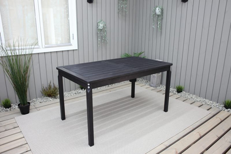 Olivio Matbord Utomhus 135x77 cm - Svart - Utemöbler - Utebord & trädgårdsbord - Matbord utomhus