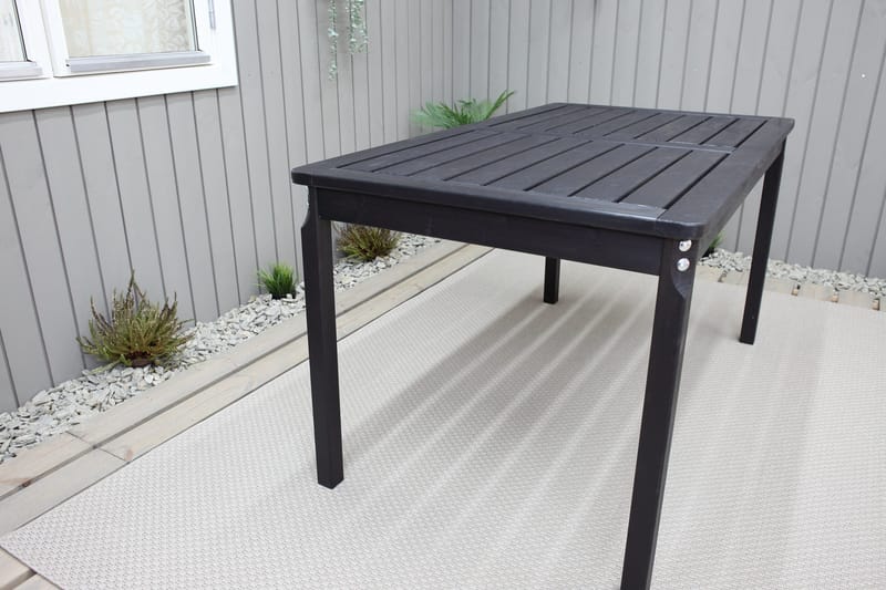 Olivio Matbord Utomhus 135x77 cm - Svart - Utemöbler - Utebord & trädgårdsbord - Matbord utomhus