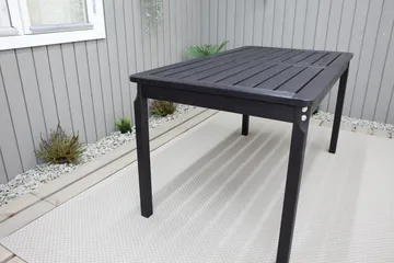 Olivio Matbord Utomhus 135x77 cm - Svart - Utemöbler - Utebord & trädgårdsbord - Matbord utomhus