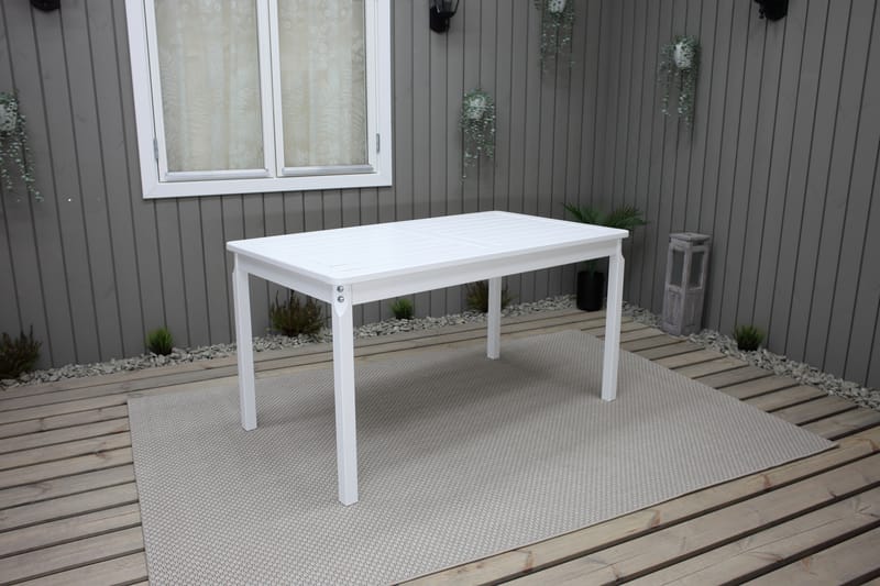 Olivo Fasta Matbord Utomhus 135 cm Vit - Utemöbler - Utebord & trädgårdsbord - Matbord utomhus