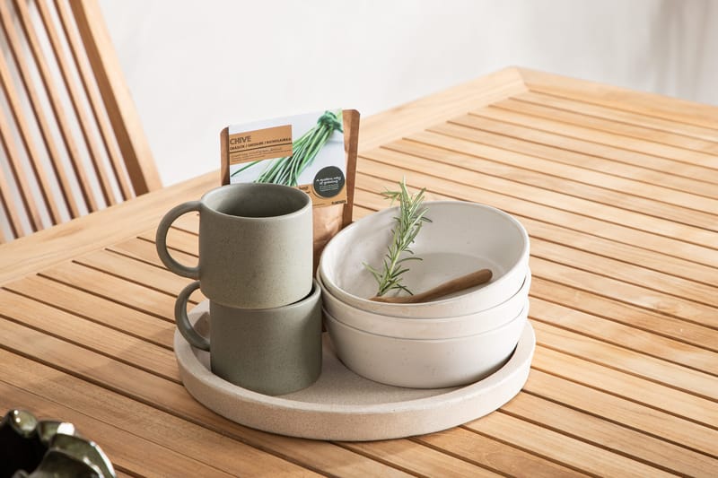 Panama Förlängningsbart Matbord Utomhus 224-324 cm - Teak/Vit - Utemöbler - Utebord & trädgårdsbord - Matbord utomhus