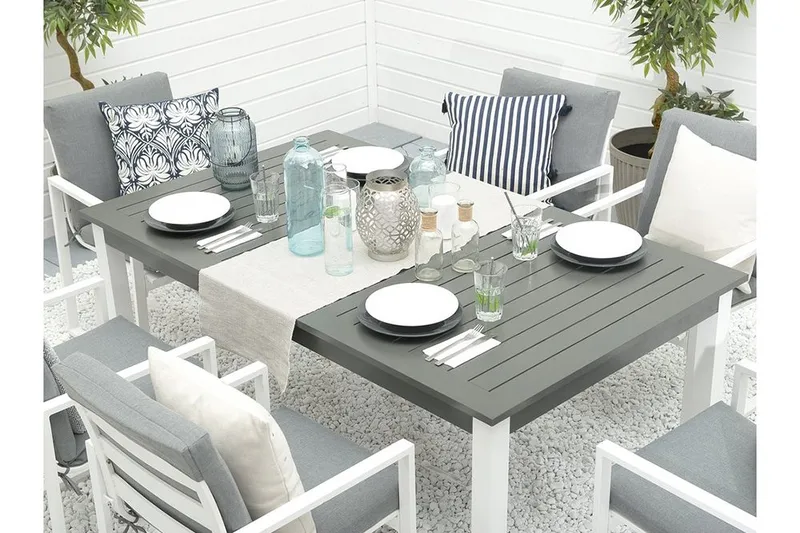 Pancole Trädgårdsbord 248 cm - Grå - Utemöbler - Utebord & trädgårdsbord - Matbord utomhus
