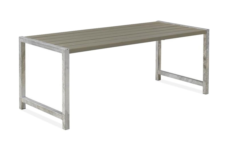 PLUS Melvin PlankUtebord 186 cm - Gråbrun - Utemöbler - Utebord & trädgårdsbord - Matbord utomhus