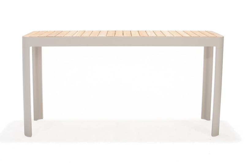Portals Matbord Utomhus 143 cm - Vit/trä - Utemöbler - Utebord & trädgårdsbord - Matbord utomhus