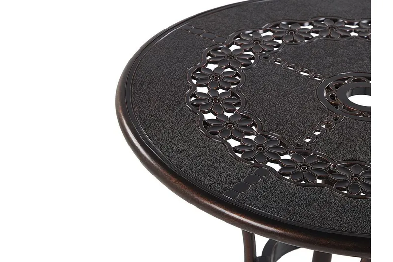 Radogna Matbord Utomhus 65 cm Rund - Brun - Utemöbler - Utebord & trädgårdsbord - Matbord utomhus