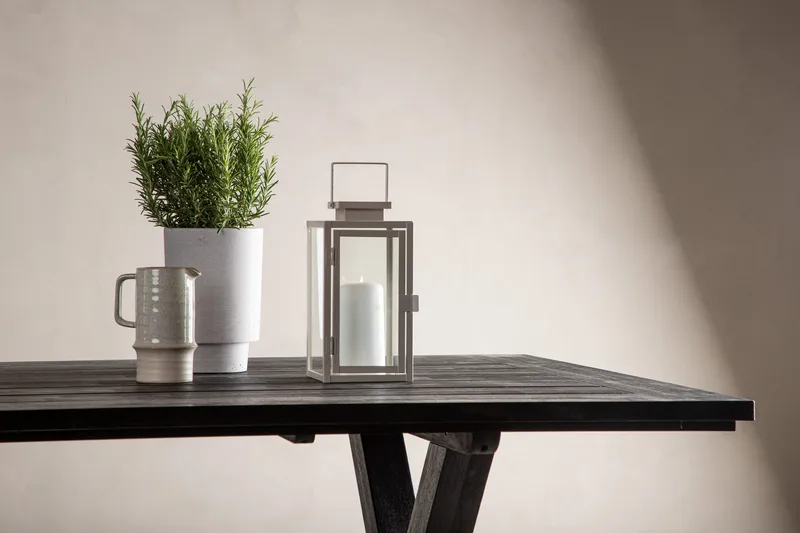 Rives Matbord Utomhus 200 cm - Svart - Utemöbler - Utebord & trädgårdsbord - Matbord utomhus