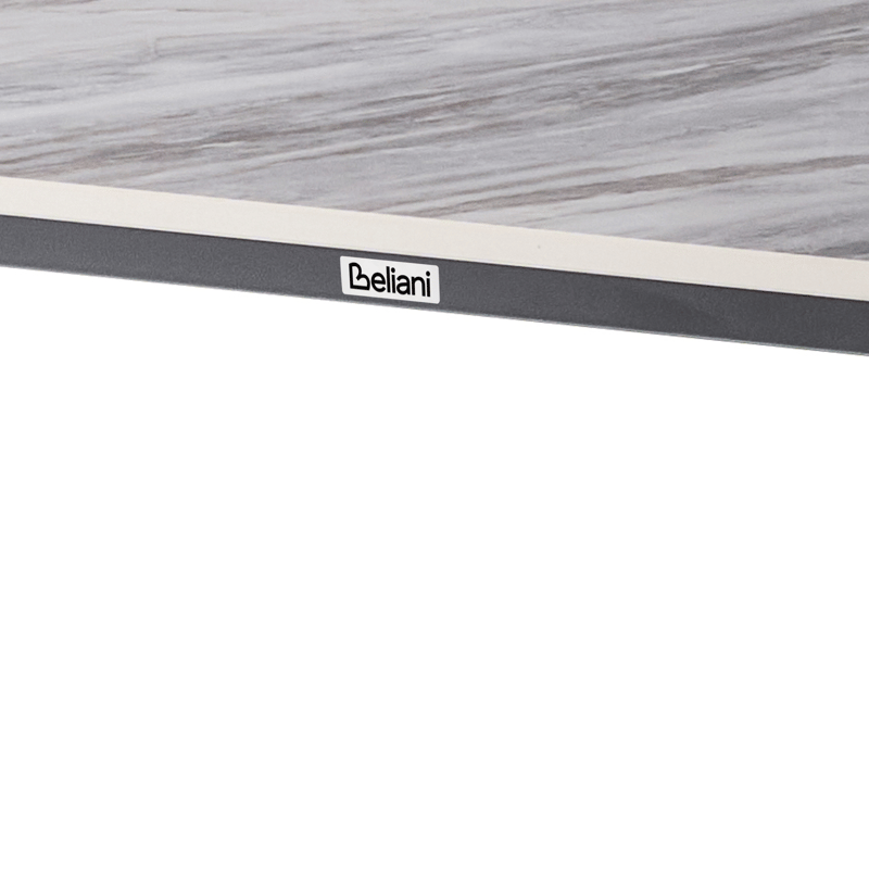 Matbord utomhus Rodallo 160 cm Sten - Grå/Svart - Utemöbler - Utebord & trädgårdsbord - Matbord utomhus