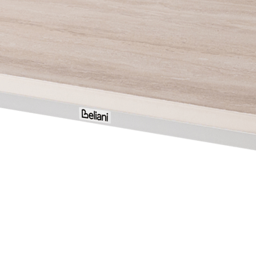 Matbord utomhus Rodallo 90x160 cm Sten - Beige/Vit - Utemöbler - Utebord & trädgårdsbord - Matbord utomhus