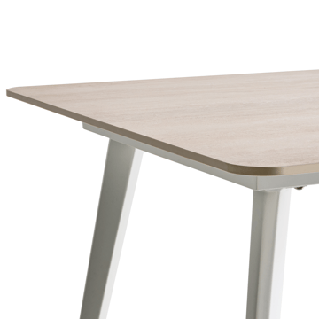 Matbord utomhus Rodallo 90x160 cm Sten - Beige/Vit - Utemöbler - Utebord & trädgårdsbord - Matbord utomhus