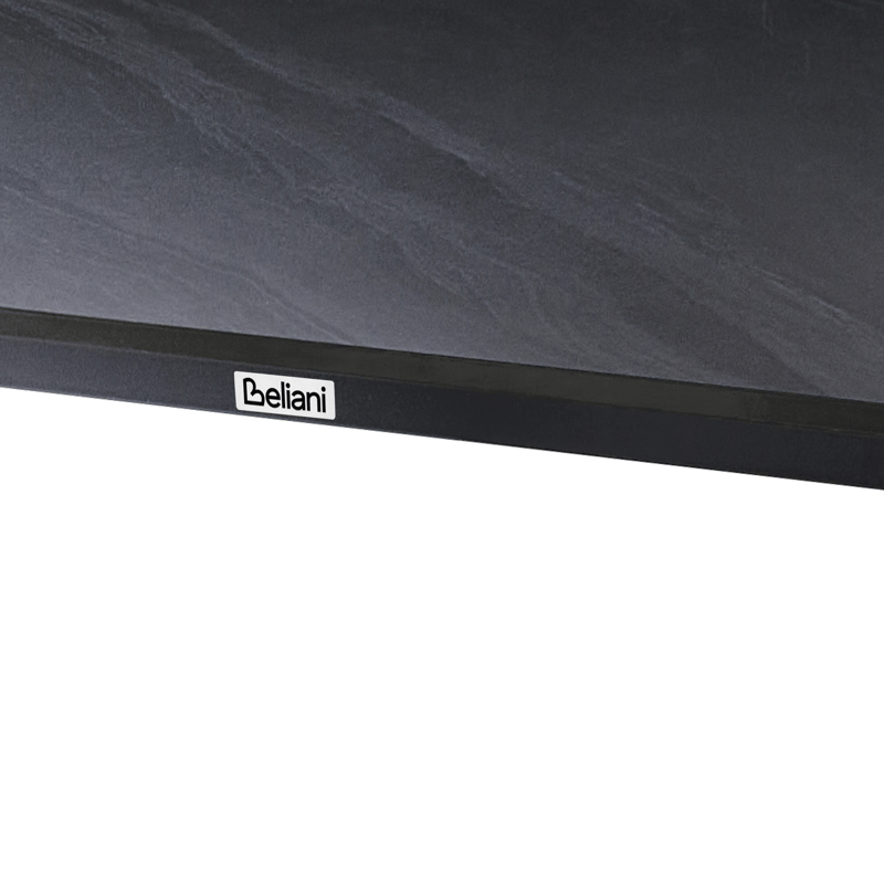 Matbord utomhus Rodallo 90x160 cm Sten - Svart - Utemöbler - Utebord & trädgårdsbord - Matbord utomhus