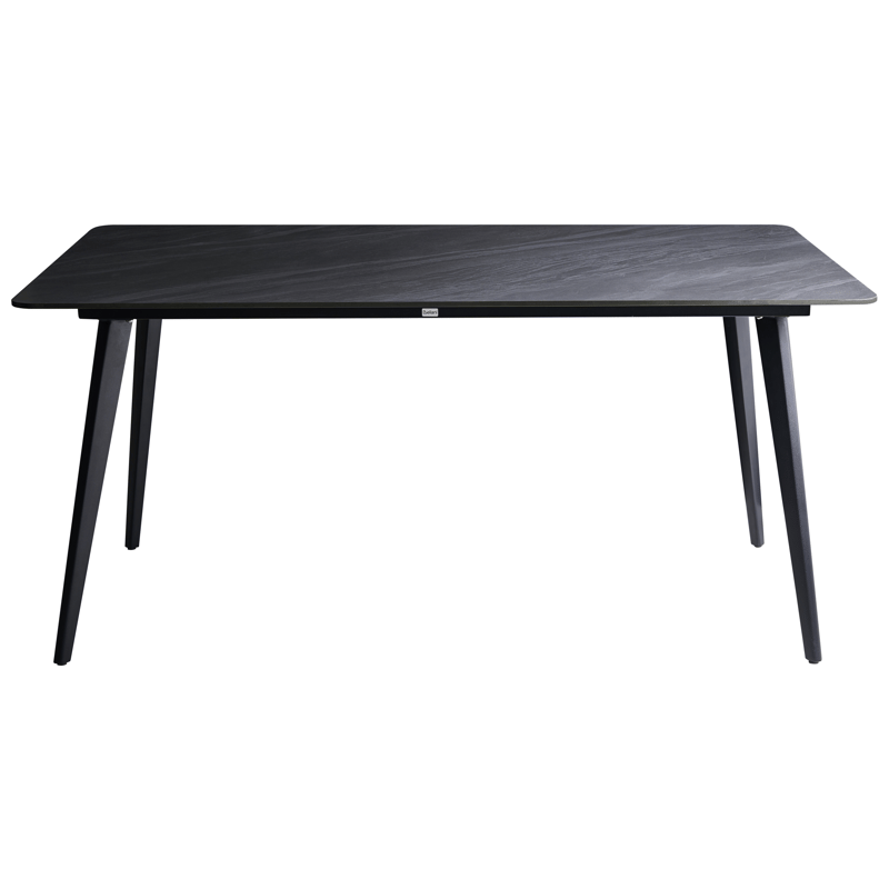 Matbord utomhus Rodallo 90x160 cm Sten - Svart - Utemöbler - Utebord & trädgårdsbord - Matbord utomhus