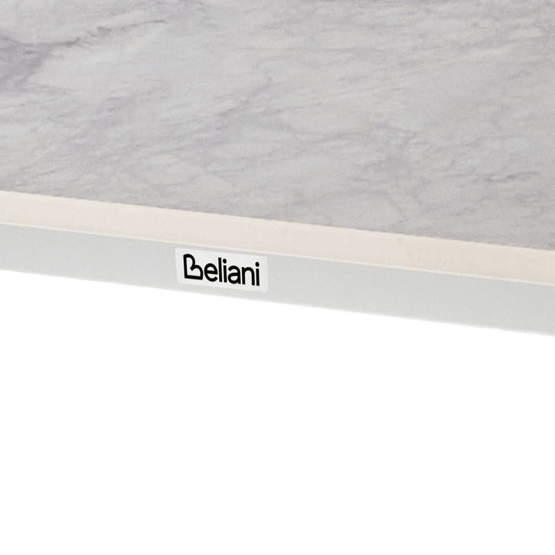 Matbord utomhus Rodallo 90x160 cm Sten - Vit - Utemöbler - Utebord & trädgårdsbord - Matbord utomhus