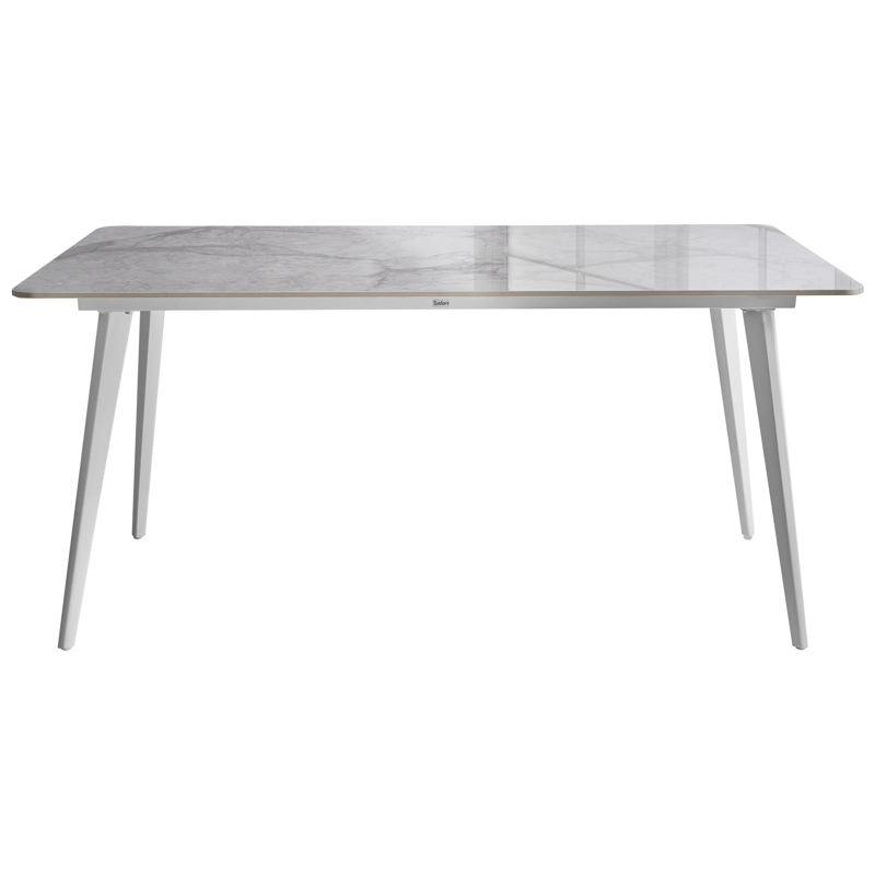 Matbord utomhus Rodallo 90x160 cm Sten - Vit - Utemöbler - Utebord & trädgårdsbord - Matbord utomhus