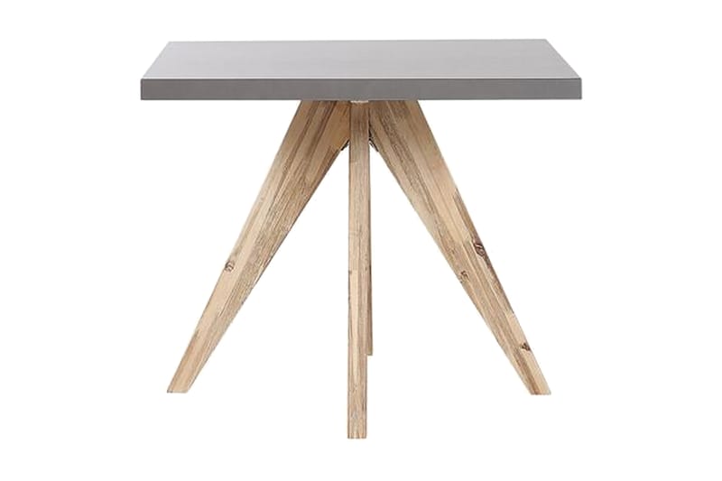 Rund Trädgårdsbord betongeffekt 90 c 90 cm OLBIA - Grå - Utemöbler - Utebord & trädgårdsbord - Matbord utomhus