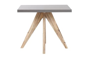 Rund Trädgårdsbord betongeffekt 90 c 90 cm OLBIA - Grå - Utemöbler - Utebord & trädgårdsbord - Matbord utomhus
