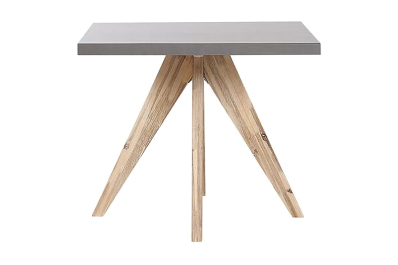 Rund Trädgårdsbord betongeffekt 90 c 90 cm OLBIA - Grå - Utemöbler - Utebord & trädgårdsbord - Matbord utomhus