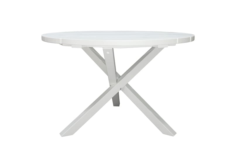 Scottsdale Matbord Utomhus 112 cm Runt Vit - KWA - Utemöbler - Utebord & trädgårdsbord - Matbord utomhus