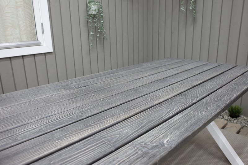 Scottsdale Matbord Utomhus 150 cm Grå/Vit - KWA - Utemöbler - Utebord & trädgårdsbord - Matbord utomhus