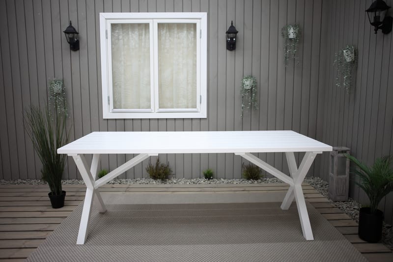 Scottsdale Matbord Utomhus 150x77 cm Vit - KWA - Utemöbler - Utebord & trädgårdsbord - Matbord utomhus