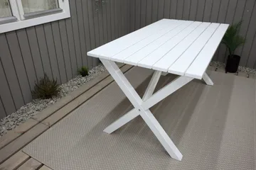 Scottsdale Matbord Utomhus 150x77 cm Vit - KWA - Utemöbler - Utebord & trädgårdsbord - Matbord utomhus