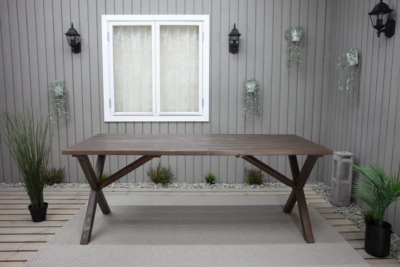 Scottsdale Matbord Utomhus 190 cm - Brun - Utemöbler - Utebord & trädgårdsbord - Matbord utomhus