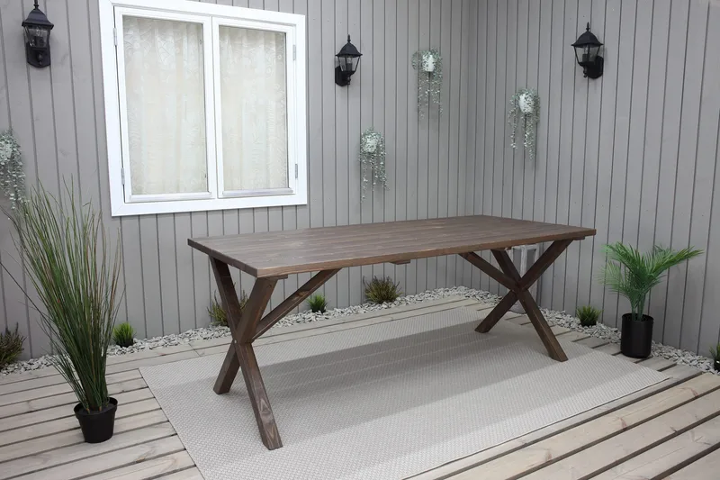 Scottsdale Matbord Utomhus 190 cm - Brun - Utemöbler - Utebord & trädgårdsbord - Matbord utomhus