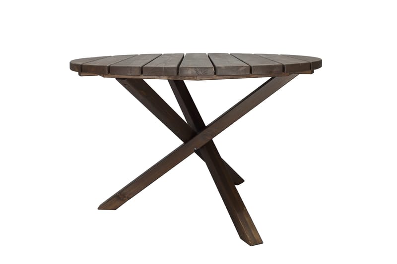 Scottsdale Matbord Utomhus Runt 112 cm - Brun - Utemöbler - Utebord & trädgårdsbord - Matbord utomhus