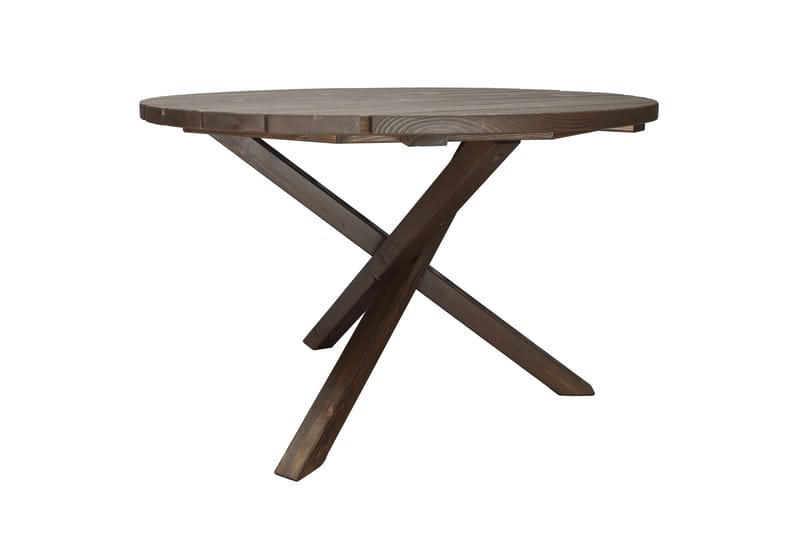 Scottsdale Matbord Utomhus Runt 112 cm - Brun - Utemöbler - Utebord & trädgårdsbord - Matbord utomhus