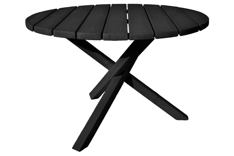 Scottsdale Matbord Utomhus Runt 112 cm - Kaffesvart - Utemöbler - Utebord & trädgårdsbord - Matbord utomhus
