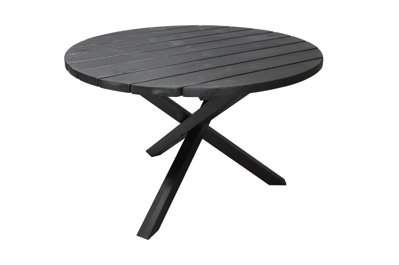 Scottsdale Matbord Utomhus Runt 112 cm - Kaffesvart - Utemöbler - Utebord & trädgårdsbord - Matbord utomhus