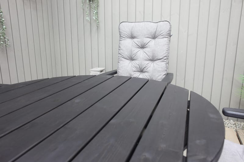 Scottsdale Matbord Utomhus Runt 112 cm - Kaffesvart - Utemöbler - Utebord & trädgårdsbord - Matbord utomhus