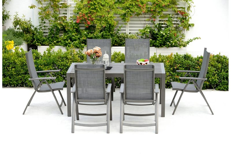 Solana Matbord Utomhus 160 cm - Grå - Utemöbler - Utebord & trädgårdsbord - Matbord utomhus