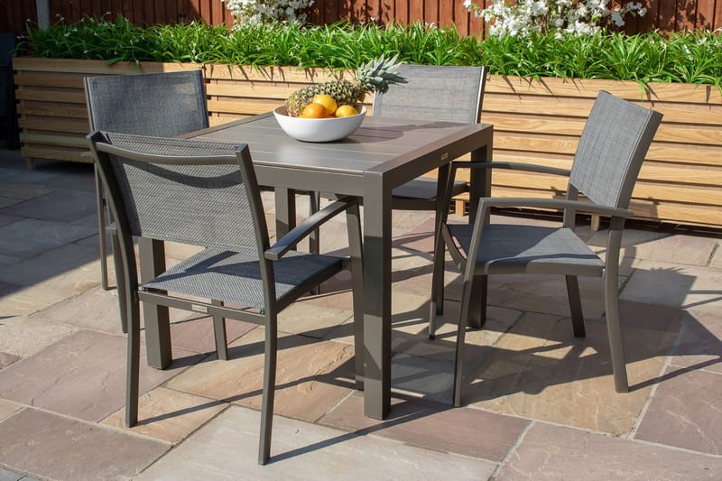 Solana Matbord Utomhus 88 cm - Grå - Utemöbler - Utebord & trädgårdsbord - Matbord utomhus