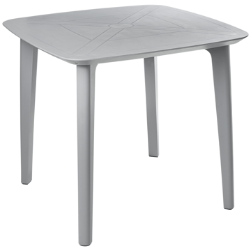 Matbord utomhus Sorico 86 cm 86 cm - Grå - Utemöbler - Utebord & trädgårdsbord - Matbord utomhus