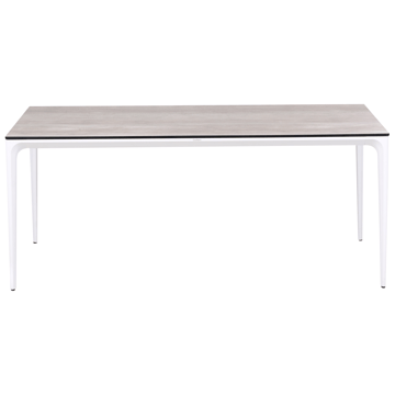 Matbord utomhus Sovareto 90x180 cm Imitation Av Trä - Grå/Vit - Utemöbler - Utebord & trädgårdsbord - Matbord utomhus