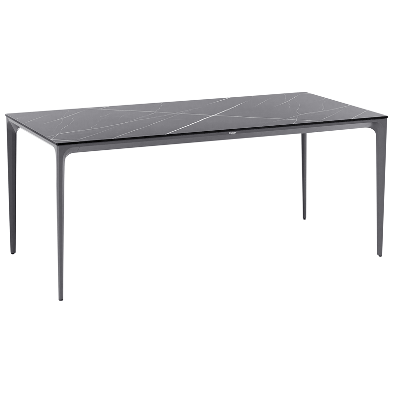 Matbord utomhus Sovareto 90x180 cm Marmoreffekt - Svart/Grå - Utemöbler - Utebord & trädgårdsbord - Matbord utomhus