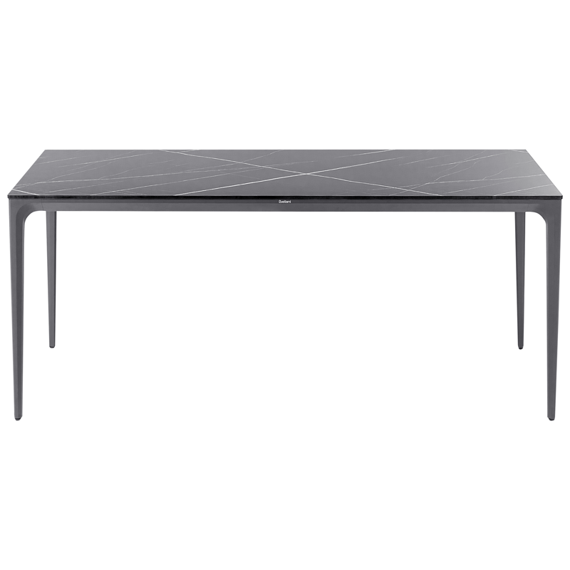 Matbord utomhus Sovareto 90x180 cm Marmoreffekt - Svart/Grå - Utemöbler - Utebord & trädgårdsbord - Matbord utomhus